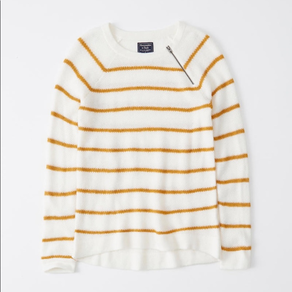 A&F - Pullover Zipper Crew Sweater
